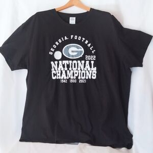 Fanatics Men’s T-shirt Georgia Football National Champions 2022 Black 3XL
